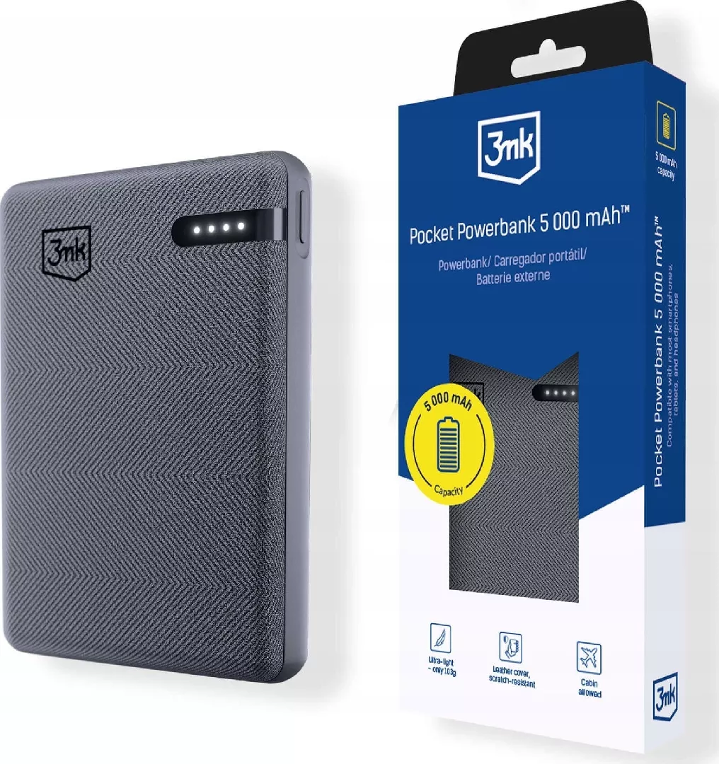 3mk Pocket Powerbank 5000 mAh 12W