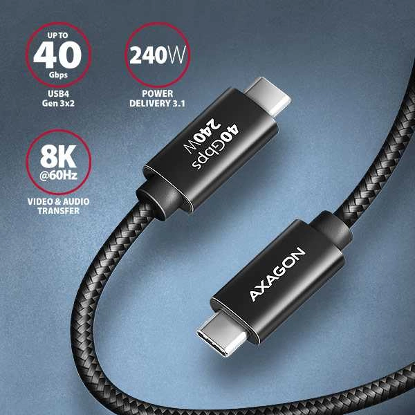 AXAGON NewGEN+ USB-C to USB-C 4