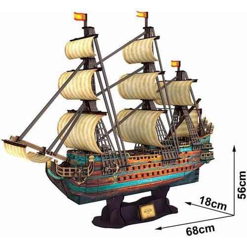 Cubicfun PUZZLE 3D Żaglowiec The Spanish