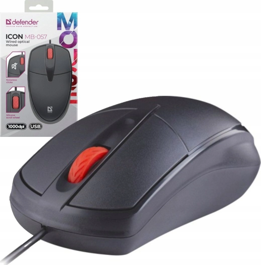 Mysz Defender Mysz przewodowa Defender ICON