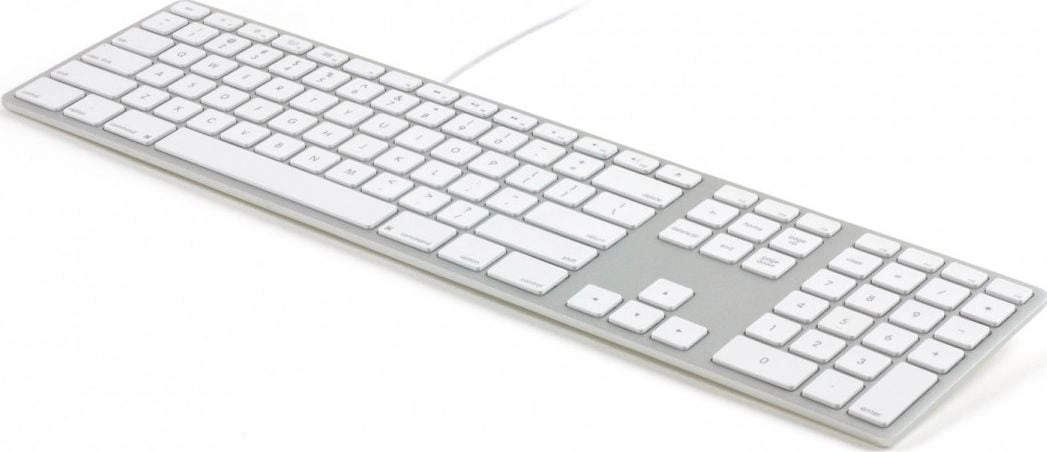 Matias FK318B-UK Keyboard Wired Silver White