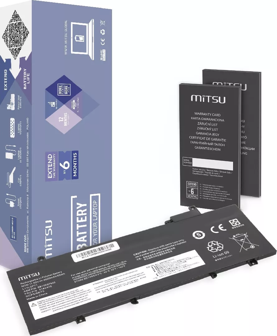 Bateria Mitsu do notebooka Lenovo ThinkPad