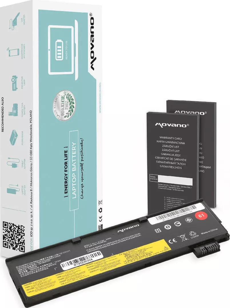Bateria Movano Bateria SB10K97582 do Lenovo