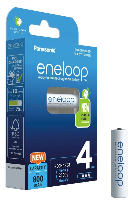 Panasonic  ENELOOP BK-4MCDE/4BE  AAA  800 mAh