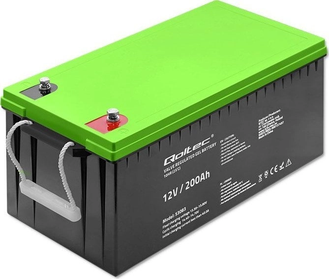 Qoltec Battery żelowy  12V  200Ah  GEL
