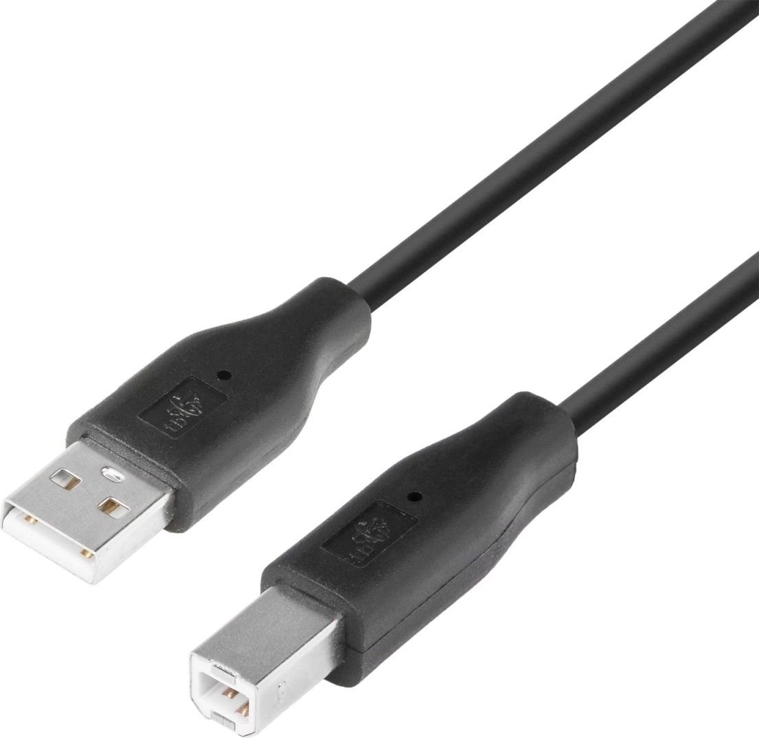 Kabel USB AM-BM 1.8 czarny