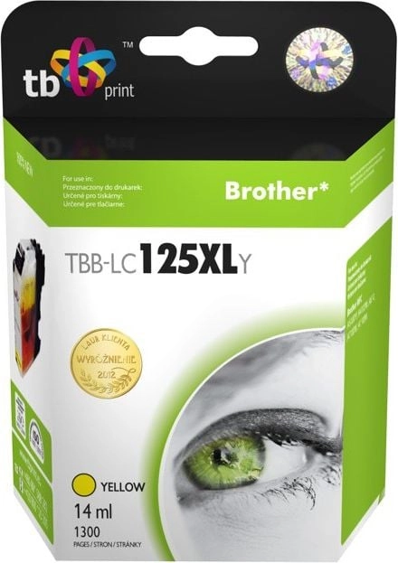 Tusz do Brother LC125XL Yellow TBB-LC125XLY