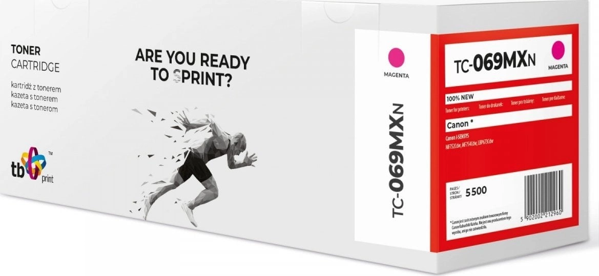 Toner do Canon MF752 CRG069H TC-069MXN