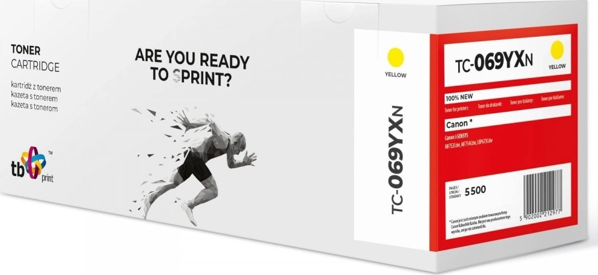 Toner do Canon MF752 CRG069H TC-069YXN