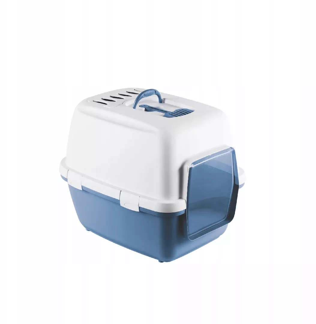 Cathy Comfort closed toilet 58x45x48cm white/blue