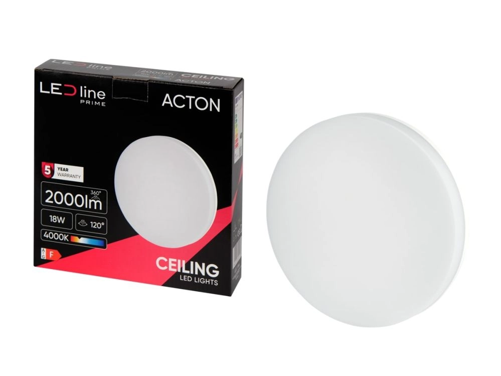 LED gaismeklis  virszemes montāžai  ACTON 18W