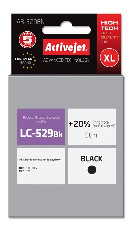 Activejet AB-529BN ink (replacement for Brother