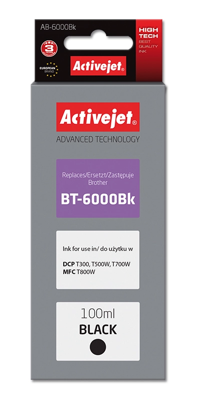 Activejet AB-6000Bk ink (replacement for Brother