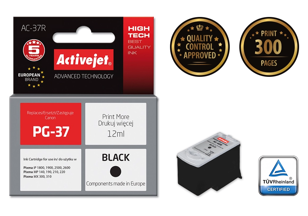 Activejet AC-37R ink (replacement for Canon