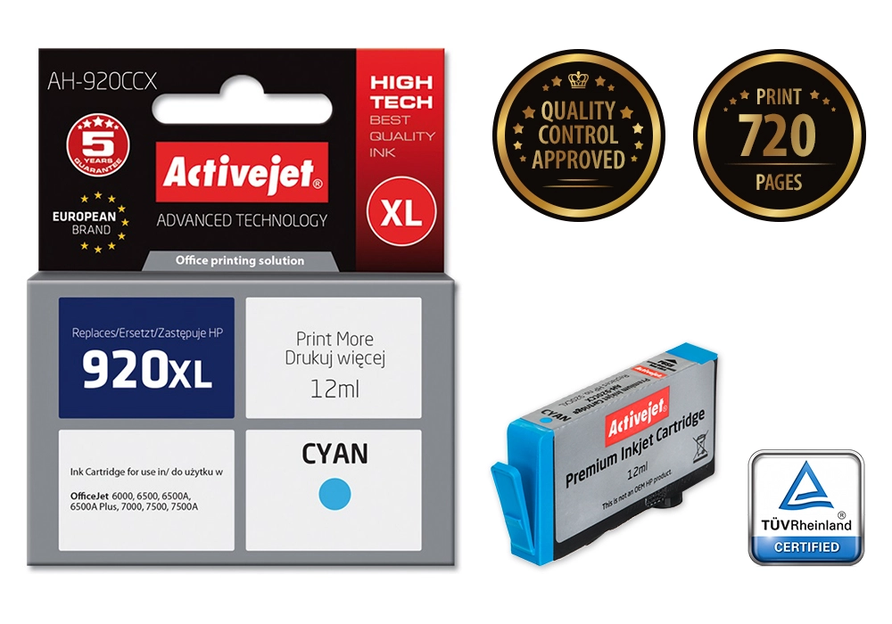 Activejet AH-920CCX ink (replacement for HP