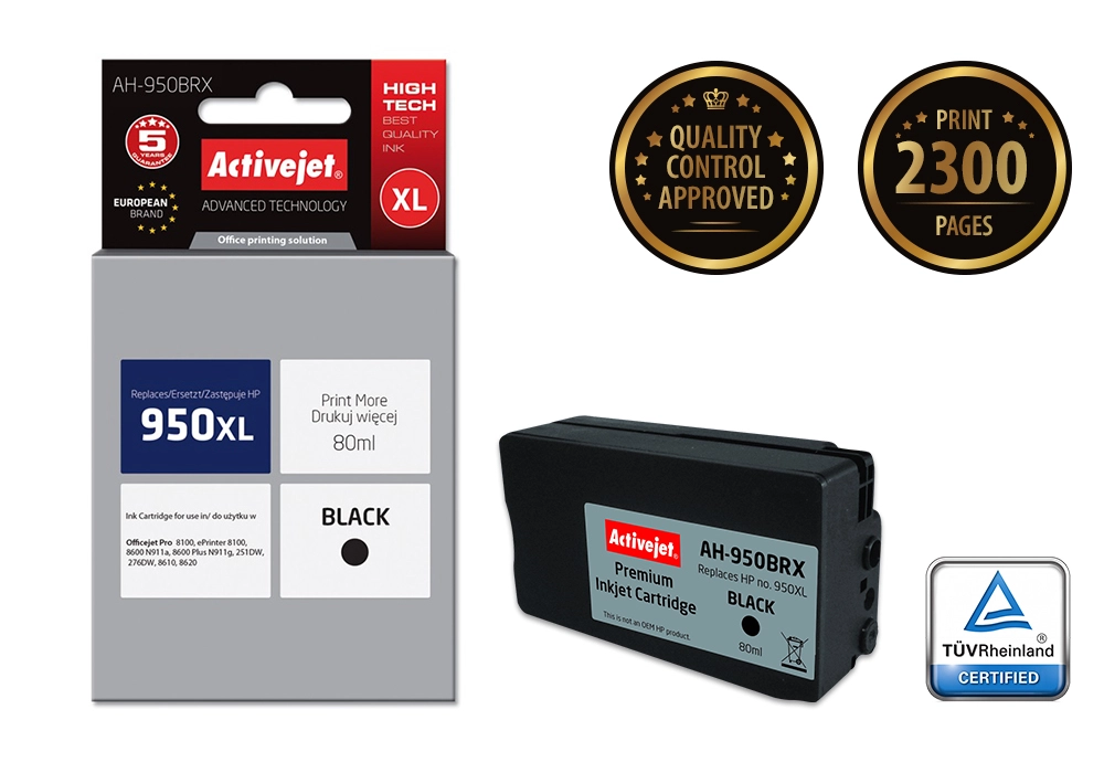 Activejet AH-950BRX ink (replacement for HP