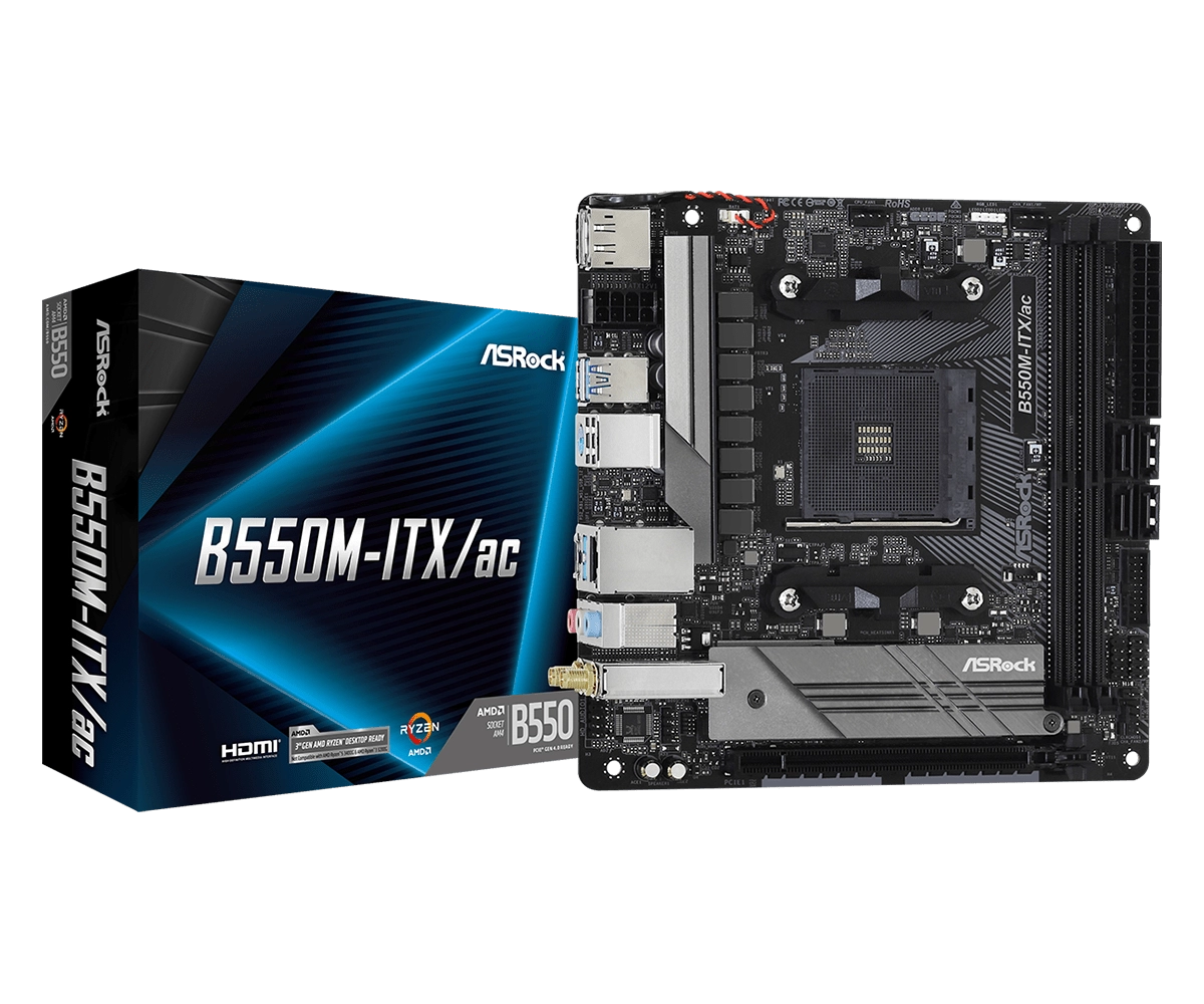 Asrock B550M-ITX/ac AMD B550 Socket AM4