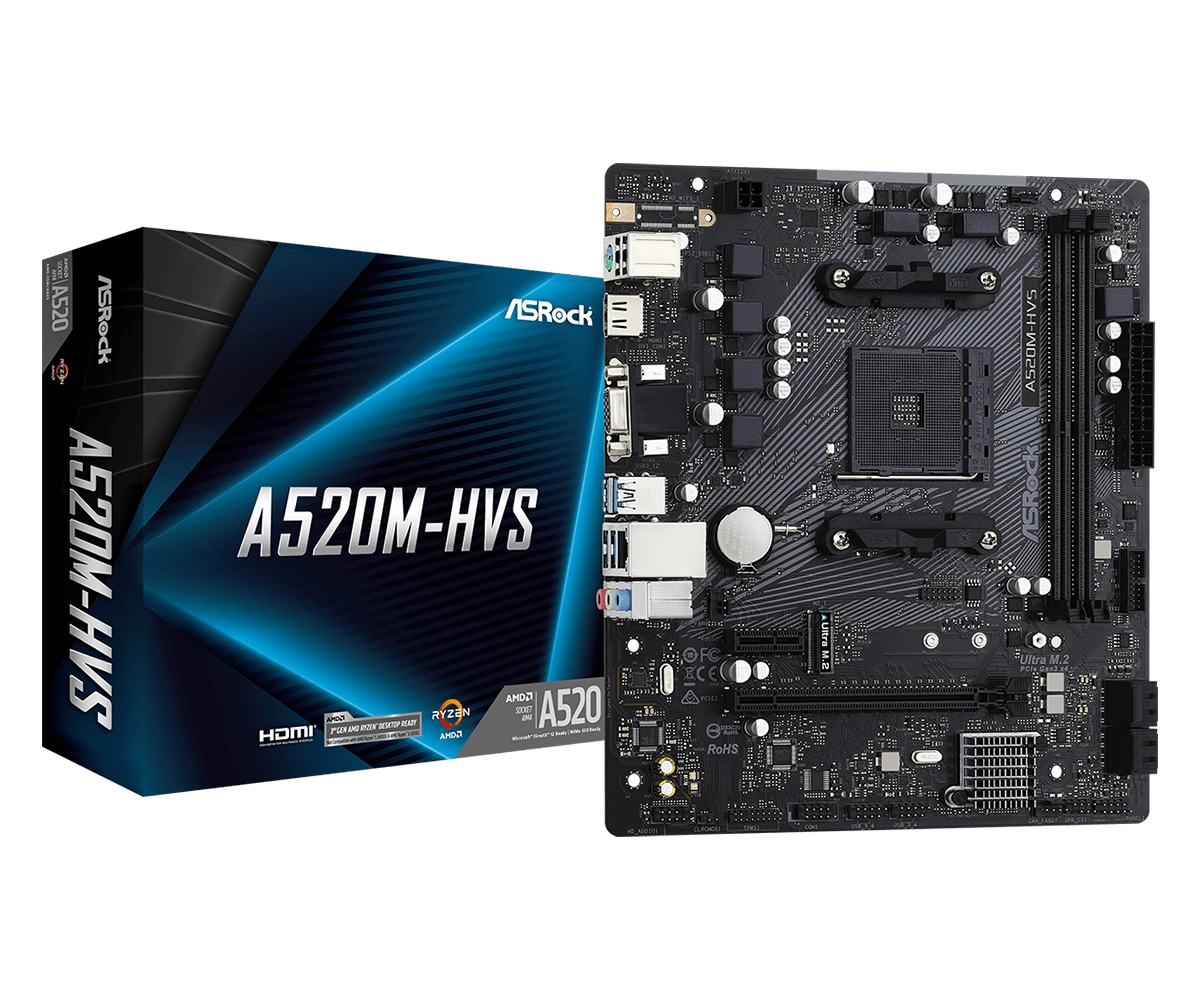Asrock A520M-HVS AMD A520 Socket AM4