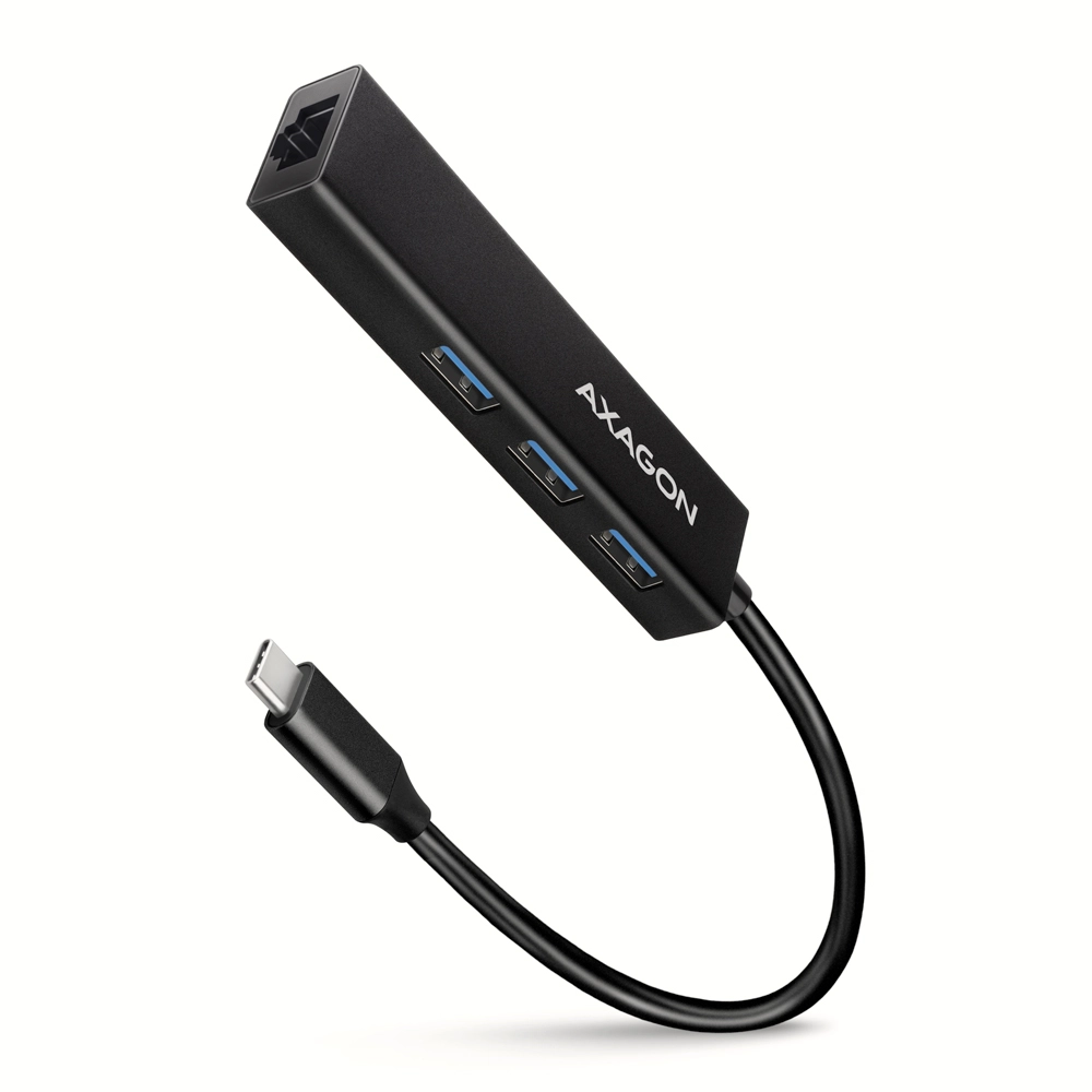 Axagon HMC-GL3A USB-C-Hub 3x USB-A Gbit-LAN