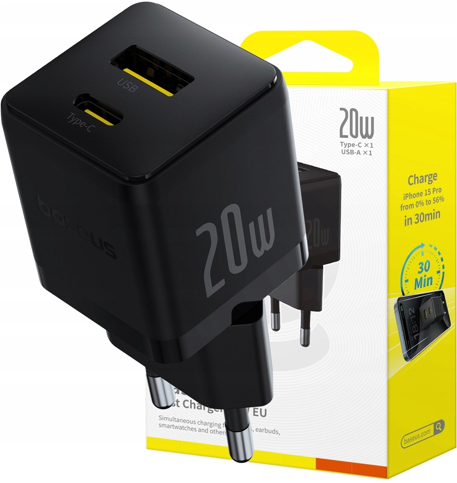 Sienas ātrais lādētājs Palm 20W USB