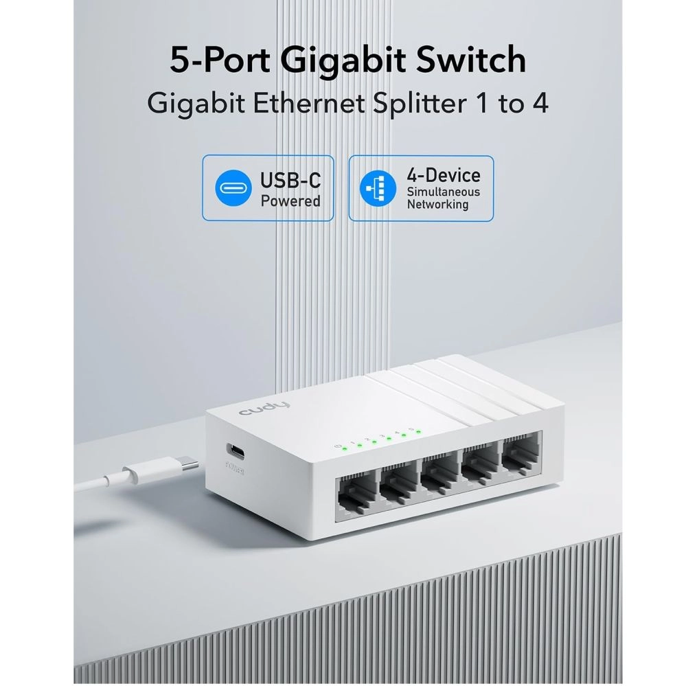 Cudy GS105U network switch Unmanaged Gigabit