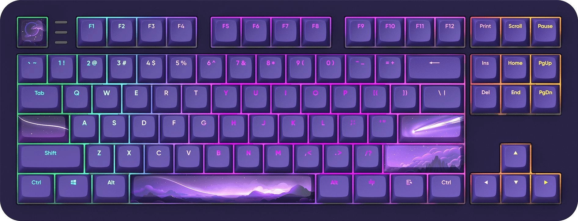 Klawiatura Dark Project ALU87B Celestial G3MS