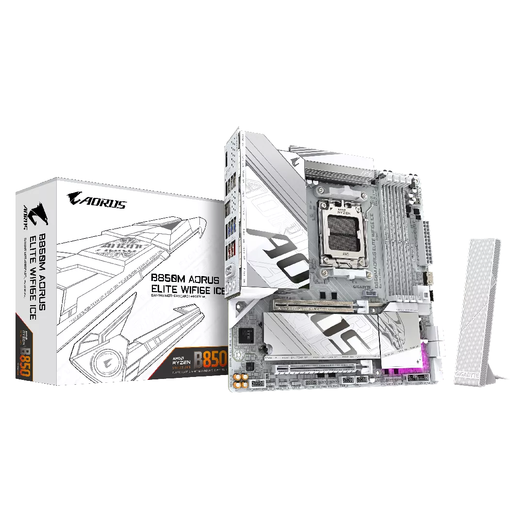 GIGABYTE B850M AORUS ELITE WIFI6E ICE
