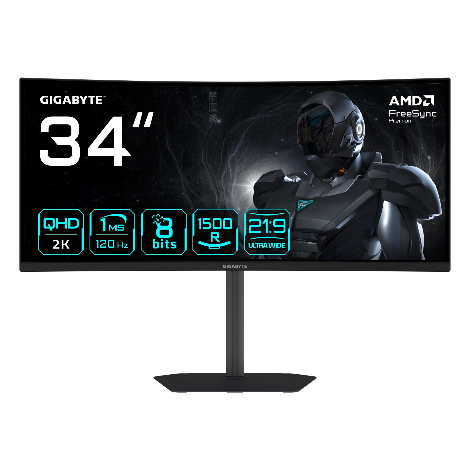 GIGABYTE GS34WQCA 34" WQHD Curved Gaming