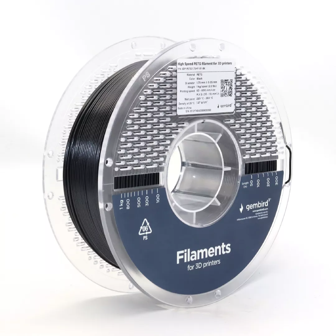 Gembird PETG filament 1.75mm Sort