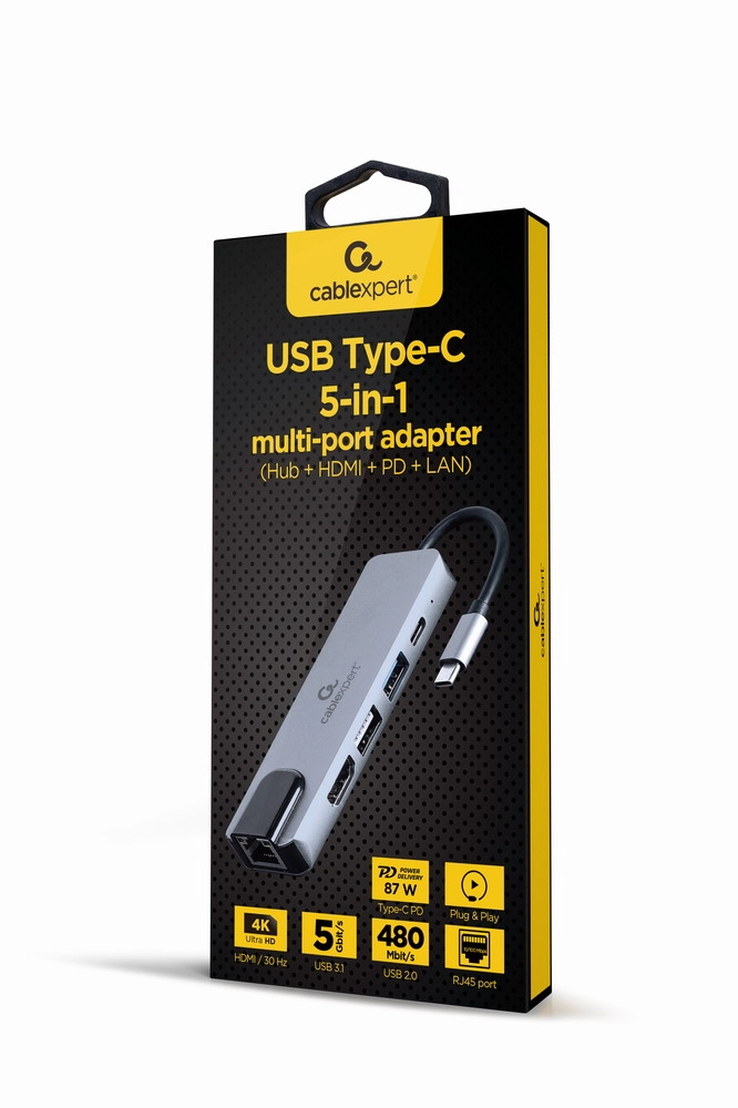 Gembird A-CM-COMBO5-04 laptop dock/port replicator Wired