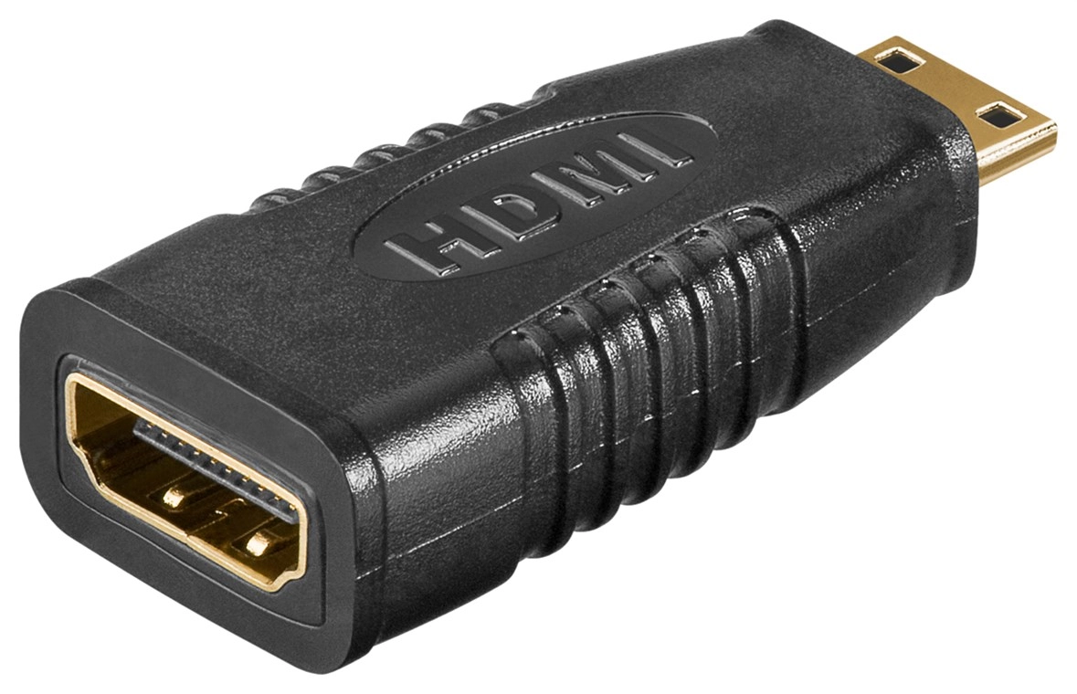 Goobay HDMI Adapter  gold-plated  Black 68841