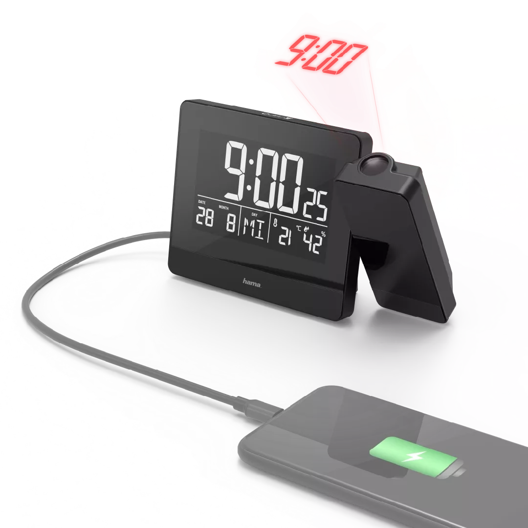 Hama Plus Charge Digital alarm clock
