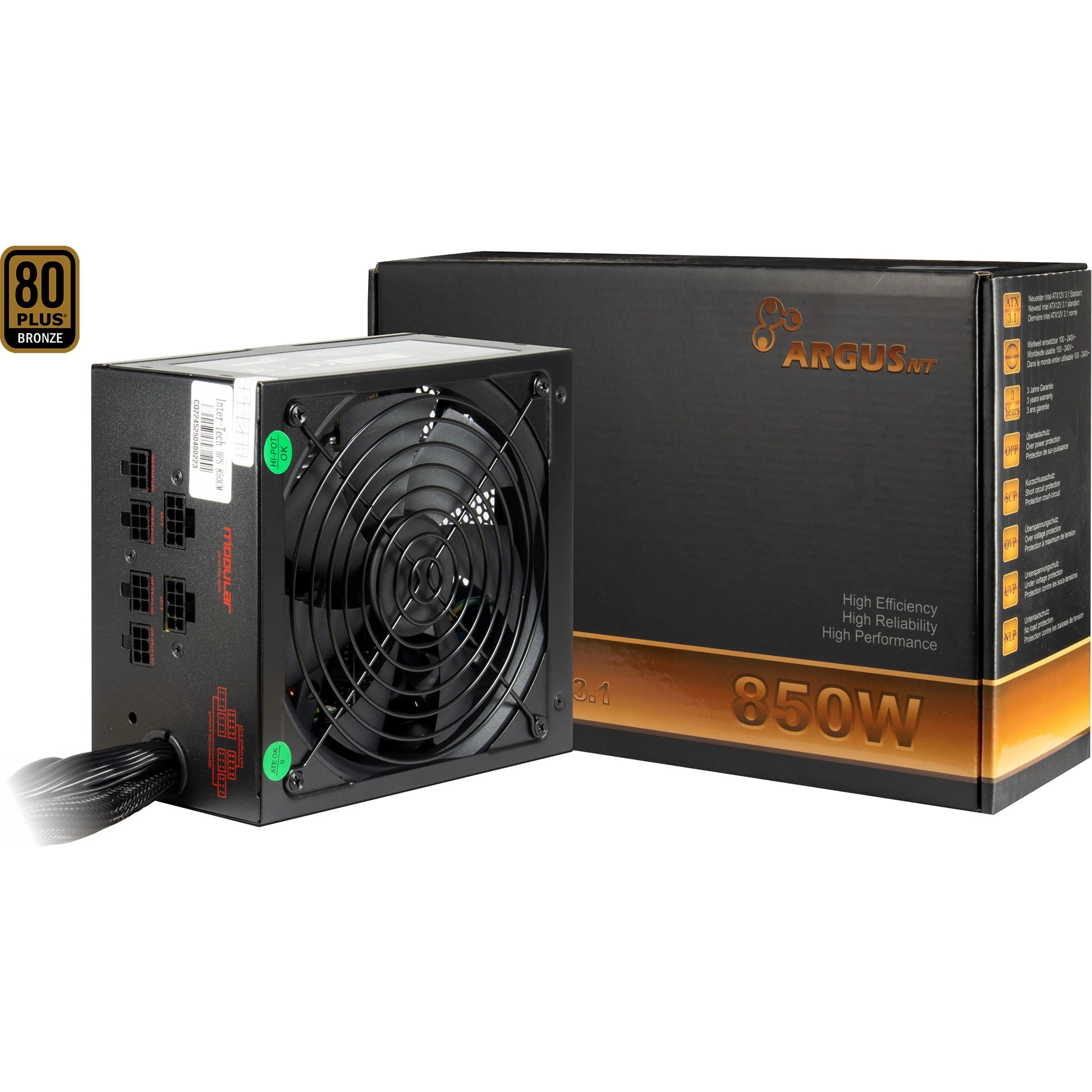 Netzteil ArgusNT BPS-850CM ATX3.1 850W