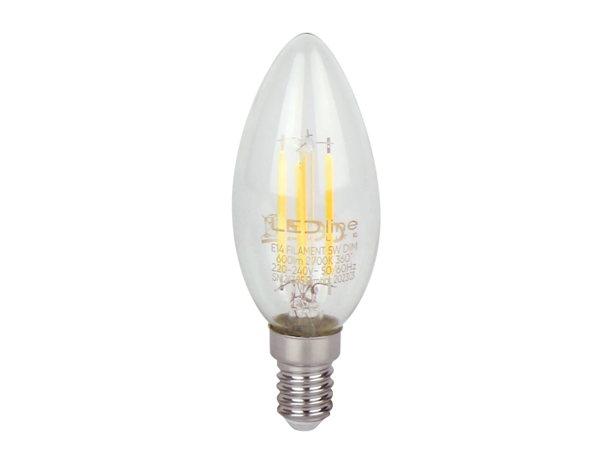 LED spuldze E14 5W 2700K 600lm