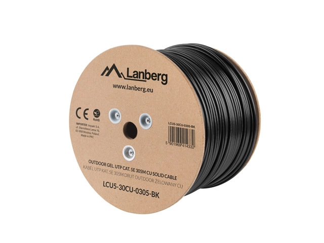 Lanberg LCU5-30CU-0305-BK networking cable Black 305