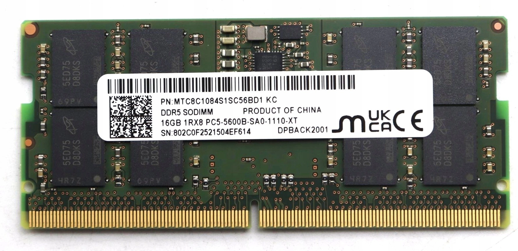 Pamięć do laptopa Lenovo 16GB DDR5