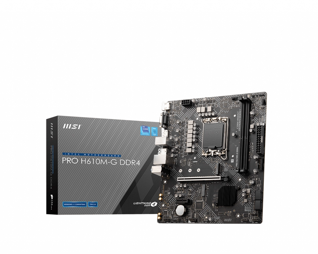 MSI PRO H610M-G DDR4 motherboard Intel