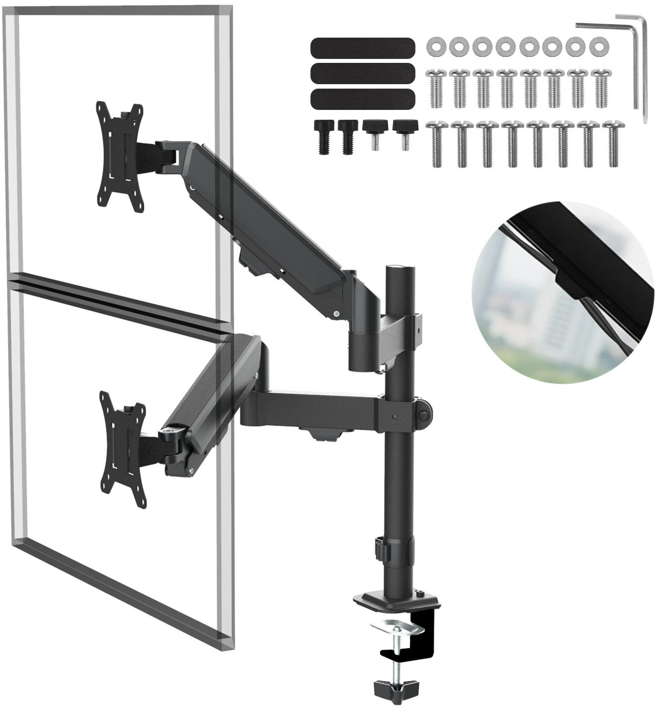 Maclean 2 monitor mount  gas spring