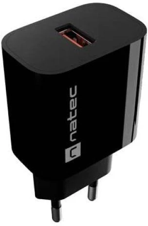 Natec Ribera 18W USB-A czarna NUC-2393