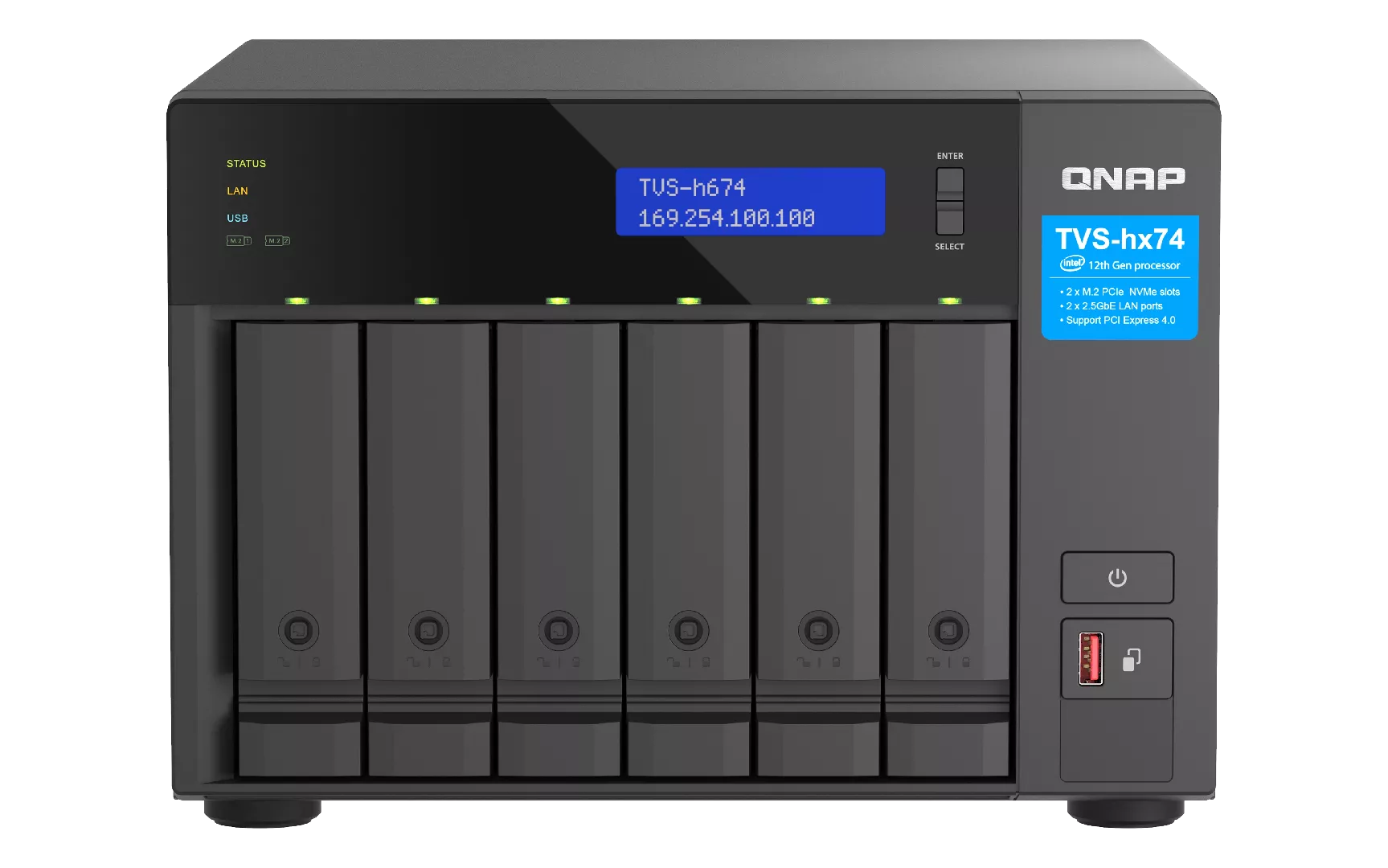 QNAP TVS-H674 NAS Tower Intel® Core™