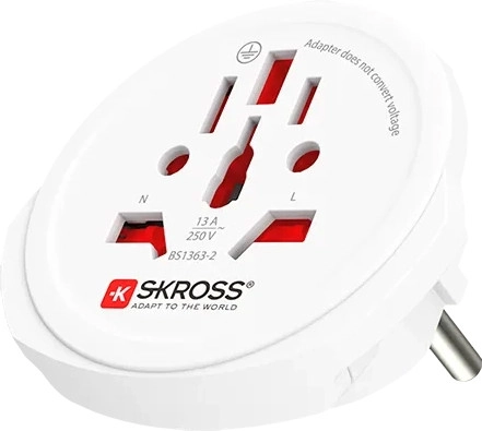 Europe travel adapter Skross 1.500211C-E