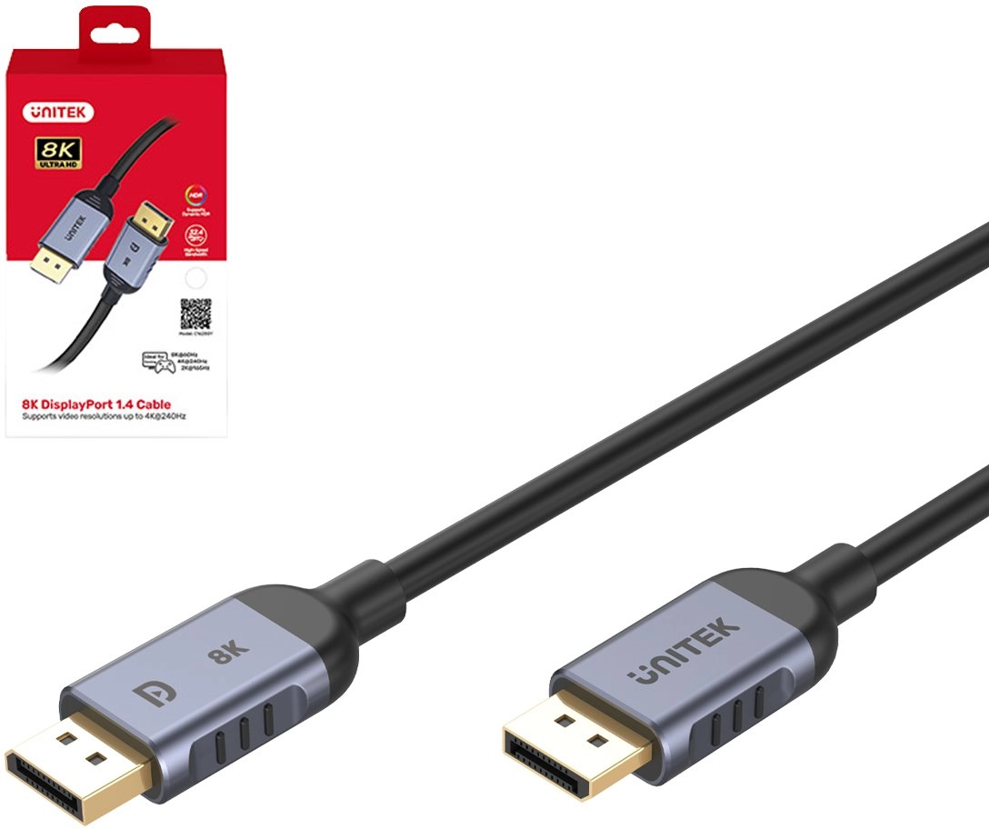 Kabel Unitek DisplayPort - DisplayPort 2m