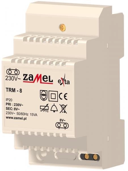 Zamel Transformator dzwonkowy 230/8V AC 15VA